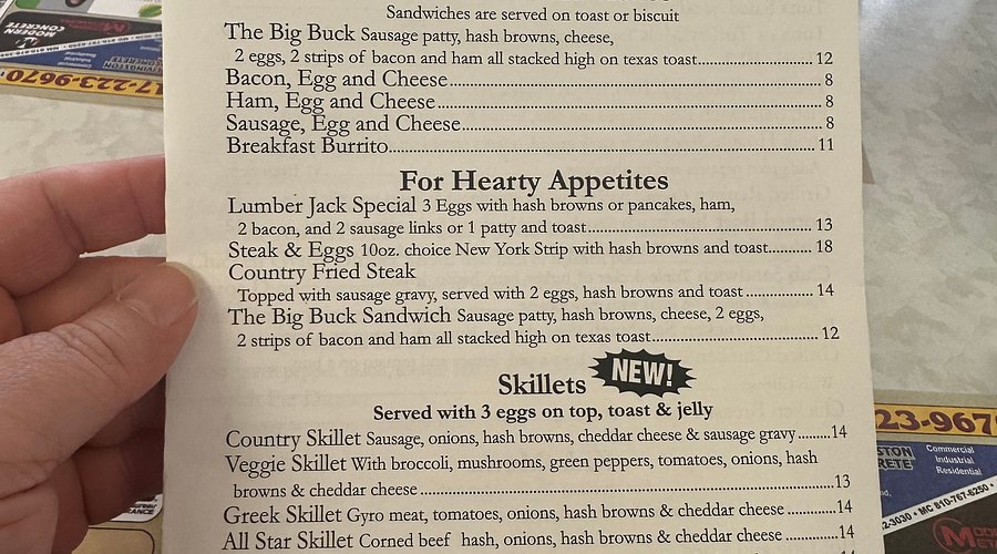 Howell Coney Island menu 5